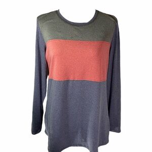 Serena Williams color block long sleeve top L